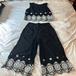 Mango Crop Top and Pants set